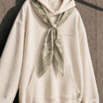 Cartel Scarf Hoodie - CREAM