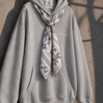 Cartel Scarf Hoodie - GREY