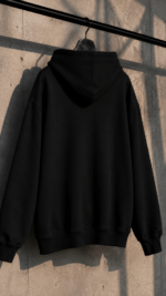 ⁦Cartel Scarf Hoodie - BLACK⁩ – תמונה ⁦3⁩