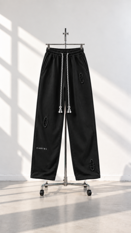 CARTEL DISTRESSED PANTS – BLACK